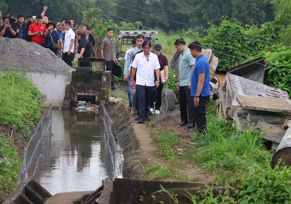 President Bongbong Marcos inspects Bulacan flood control project site